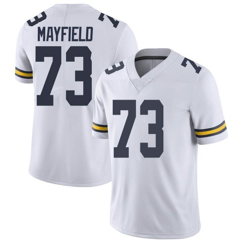 Jalen Mayfield Michigan Wolverines Youth NCAA #73 White Limited Brand Jordan College Stitched Football Jersey NHG8854UJ
